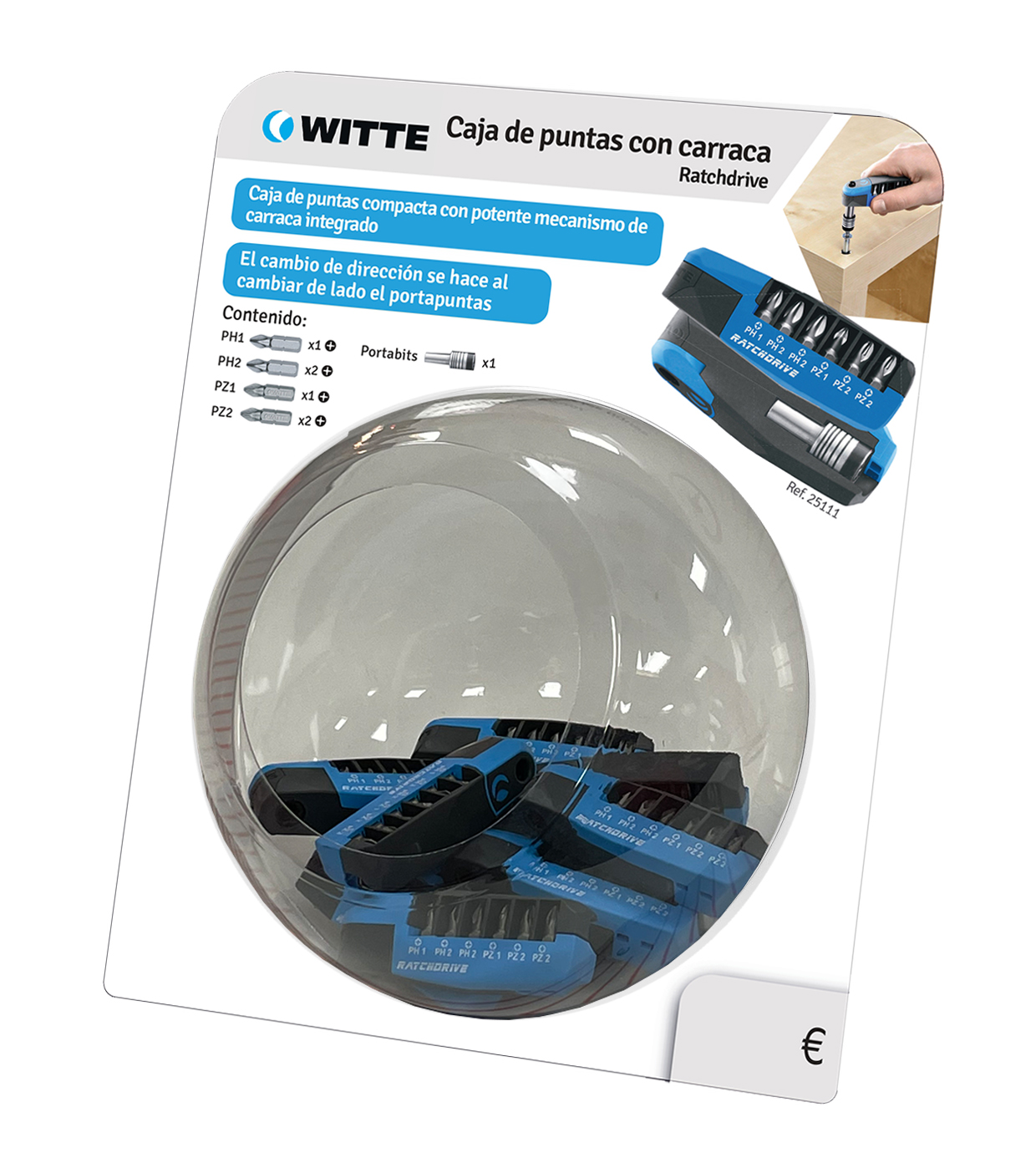 Expositor esférico 20cm Ratchdrive